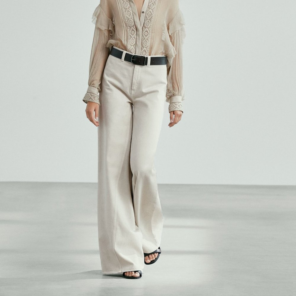 Wide-flare jeans Limited Edition, Massimo Dutti Fall Winter